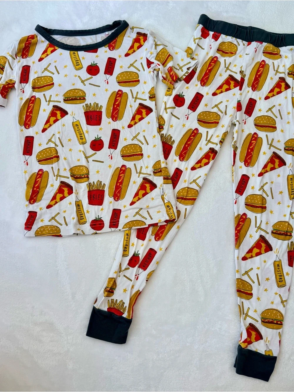Little Sleepies Fast Food Short Sleeve Pj set (size 4T)